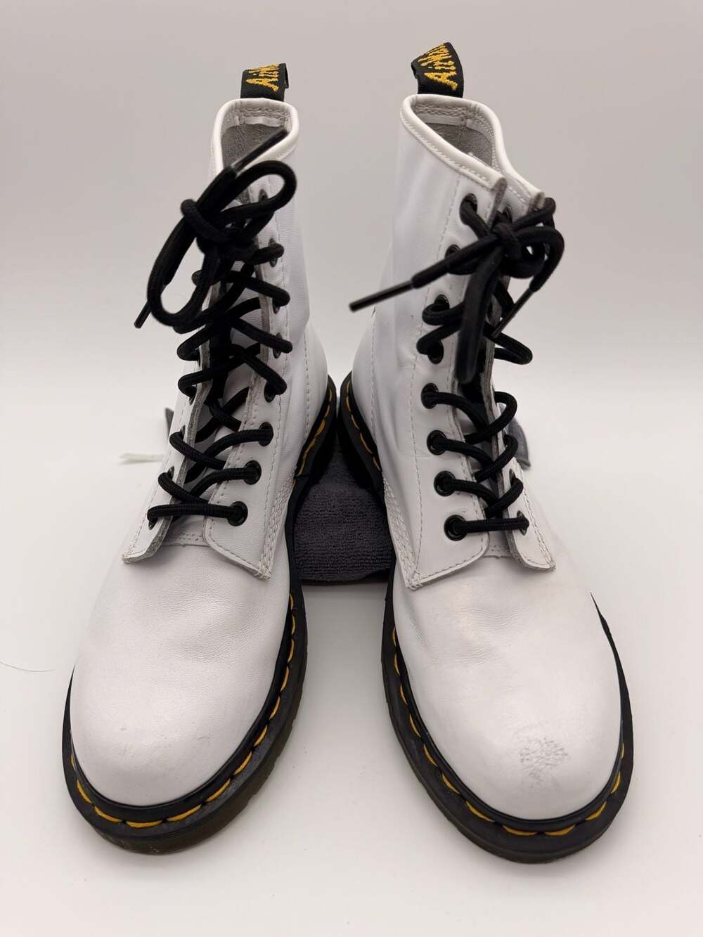 Dr. Martens 1460 White Leather Boots Women's Size 7